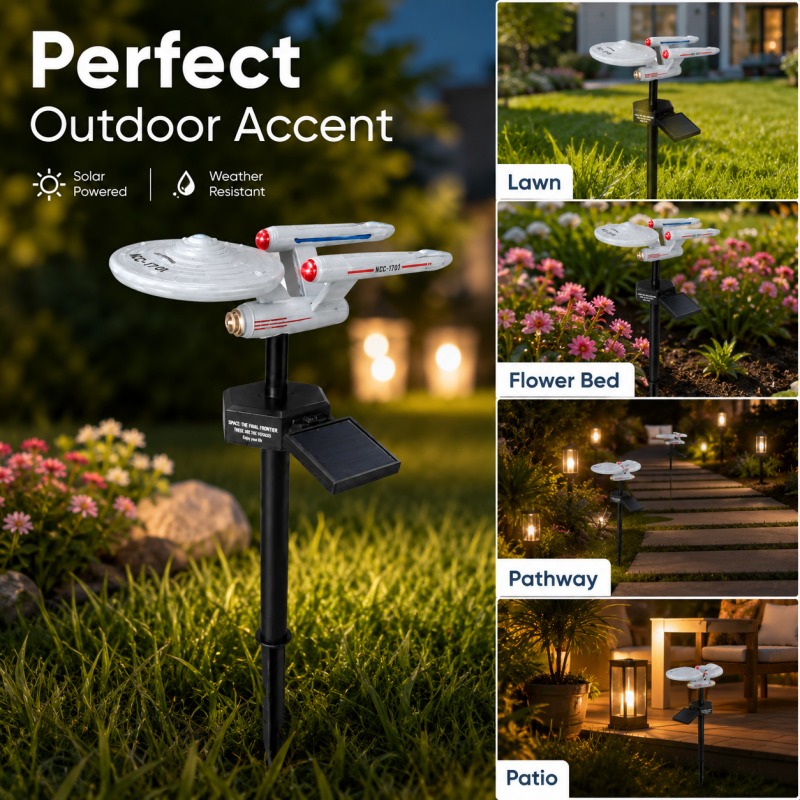Outdoor Lighting Gazebo - Luz de Jardim Solar Star Trek