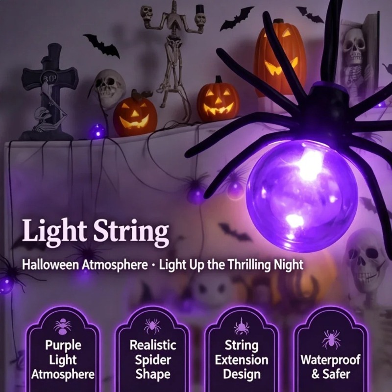 Outdoor Lighting Halloween - Luzes de Cordão LED em Forma