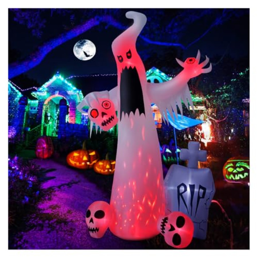Outdoor Lighting Halloween - Decorações de Halloween para Exteriores: Fantasma