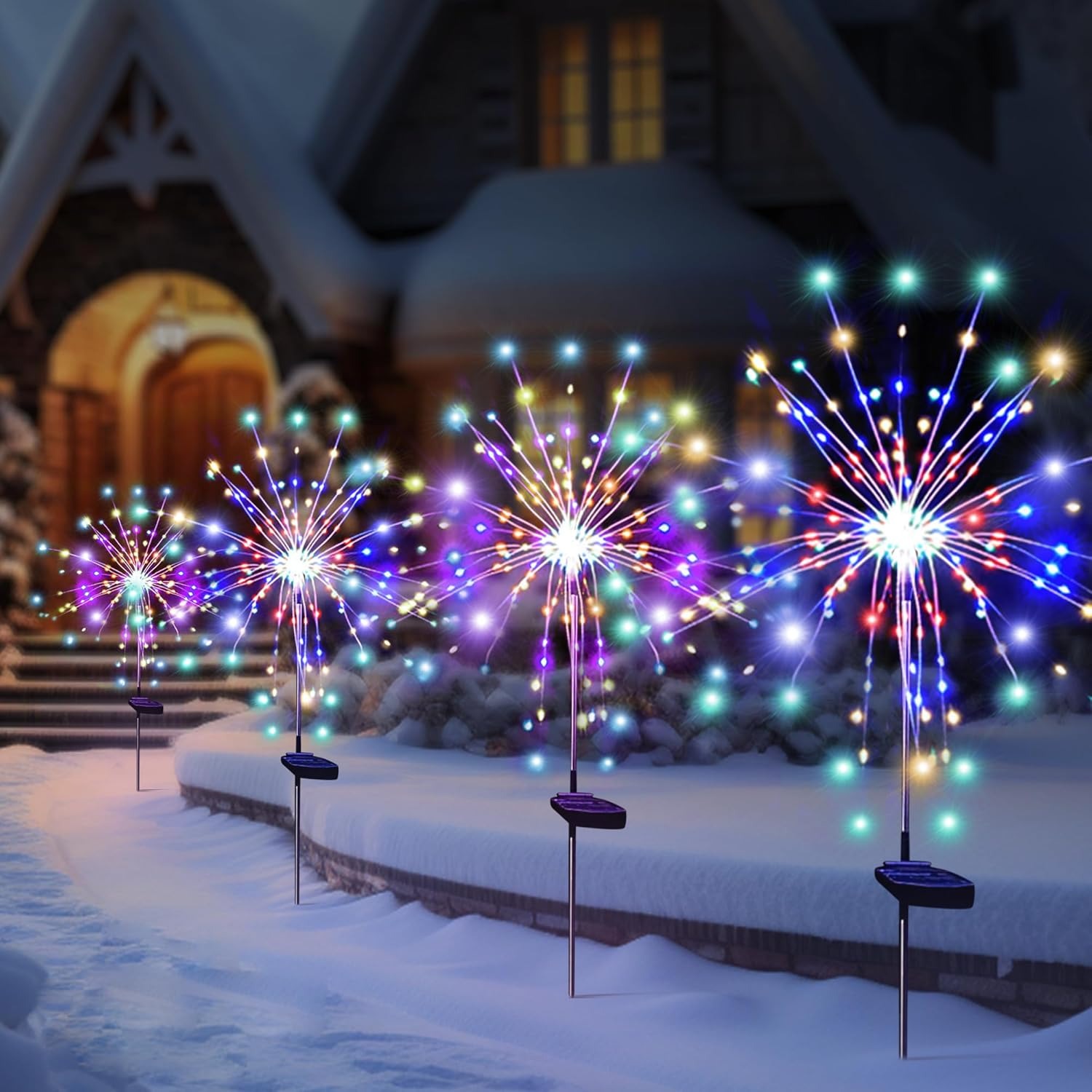 Outdoor Lighting Gazebo - Solar led fogos de artifício luzes