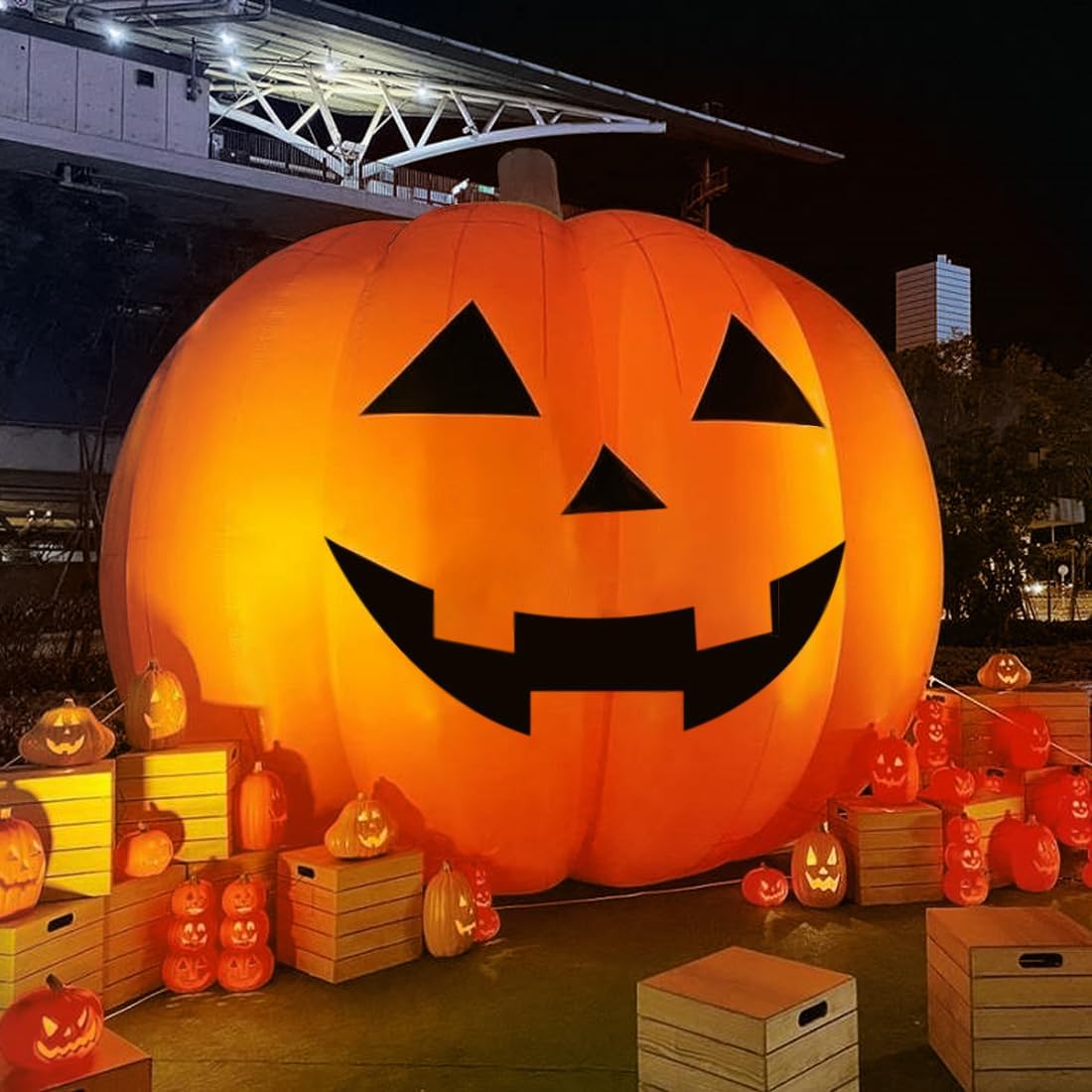 Outdoor Lighting Halloween - Decorações Infláveis de Abóbora Gigante de
