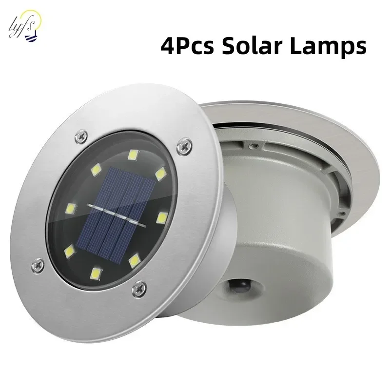 Deck Step Light - 4 pçs led solar luzes do