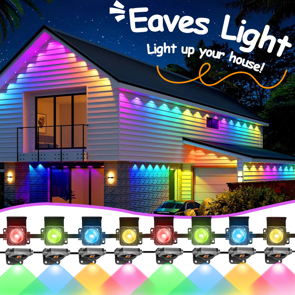 Outdoor Lighting Halloween - Luzes Permanentes para Beirais Externos para