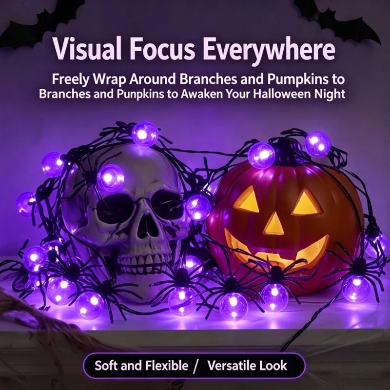 Luzes de Cordão LED em Forma d - Outdoor Lighting Halloween avaliação e preço