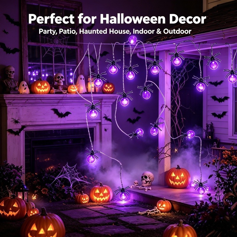 Luzes de Cordão LED em Forma d - Outdoor Lighting Halloween avaliação e preço