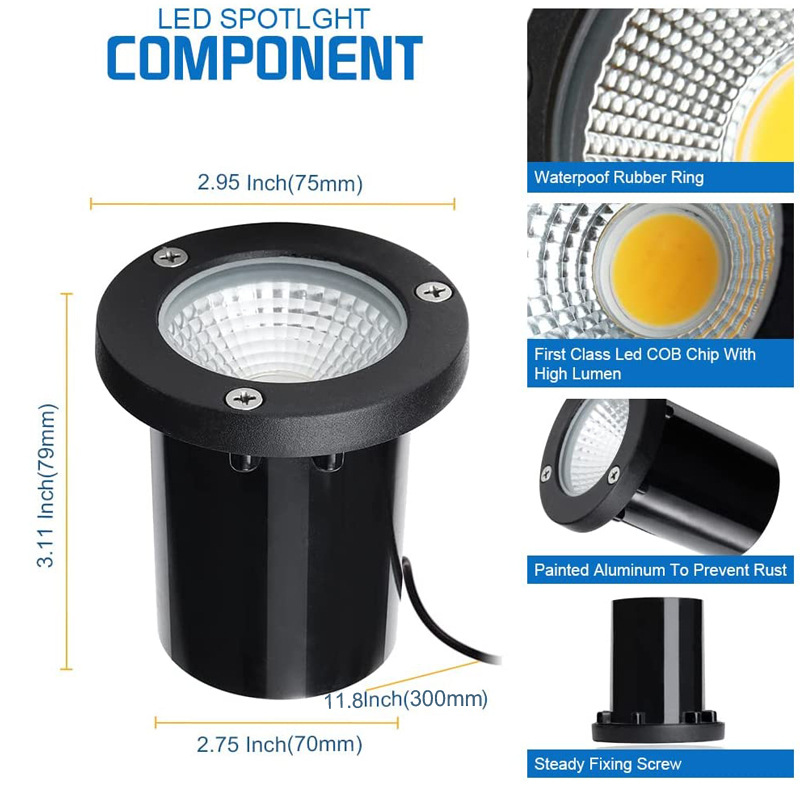 Paisagem luzes led em-chão lâm - Deck Step Light avaliação e preço