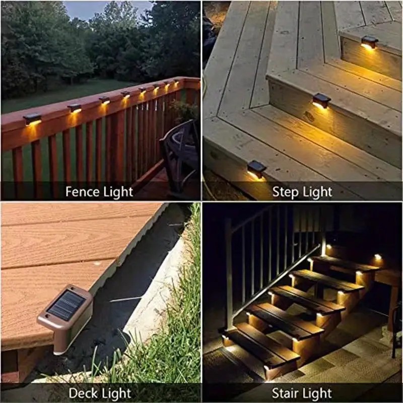 16 Peças de Luzes Solares Exte - Deck Step Light avaliação e preço
