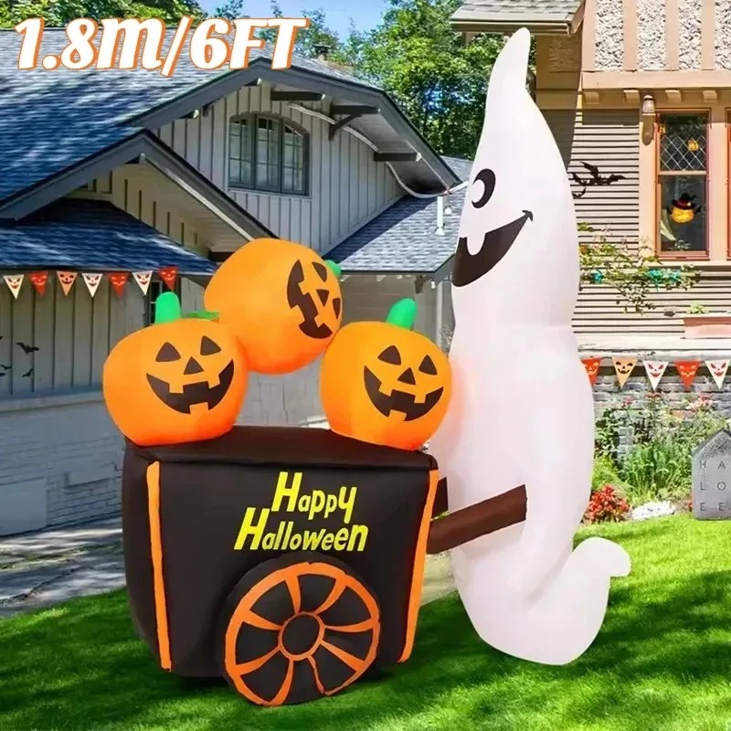 6ft halloween decorações de fé - Outdoor Lighting Halloween avaliação e preço