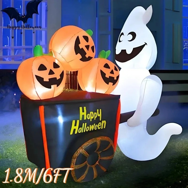 6ft halloween decorações de fé - Outdoor Lighting Halloween avaliação e preço