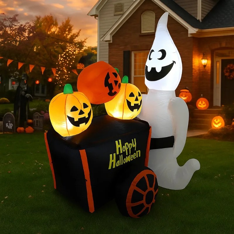 6ft halloween decorações de fé - Outdoor Lighting Halloween avaliação e preço