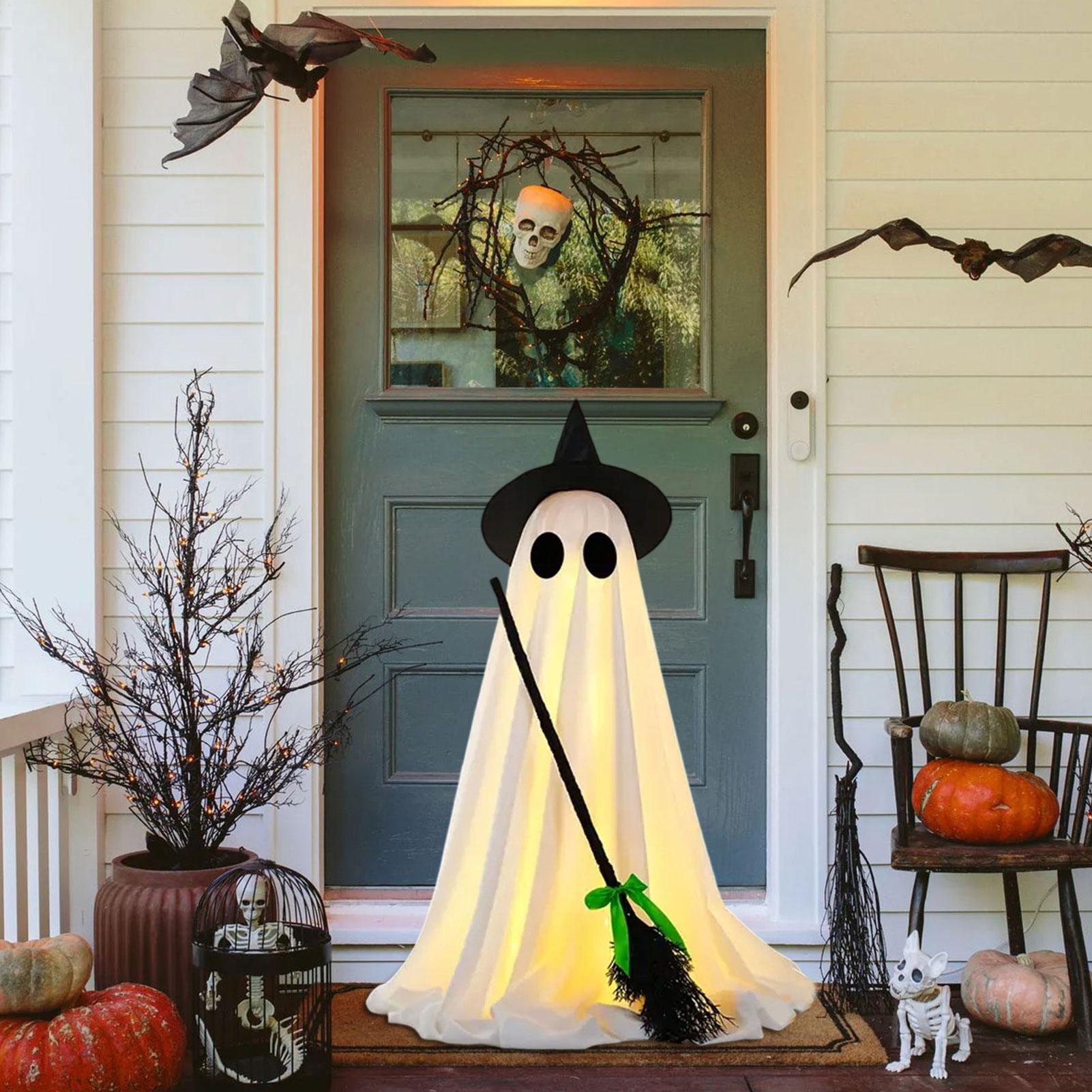 Ilumine decorações fantasmas a - Outdoor Lighting Halloween avaliação e preço