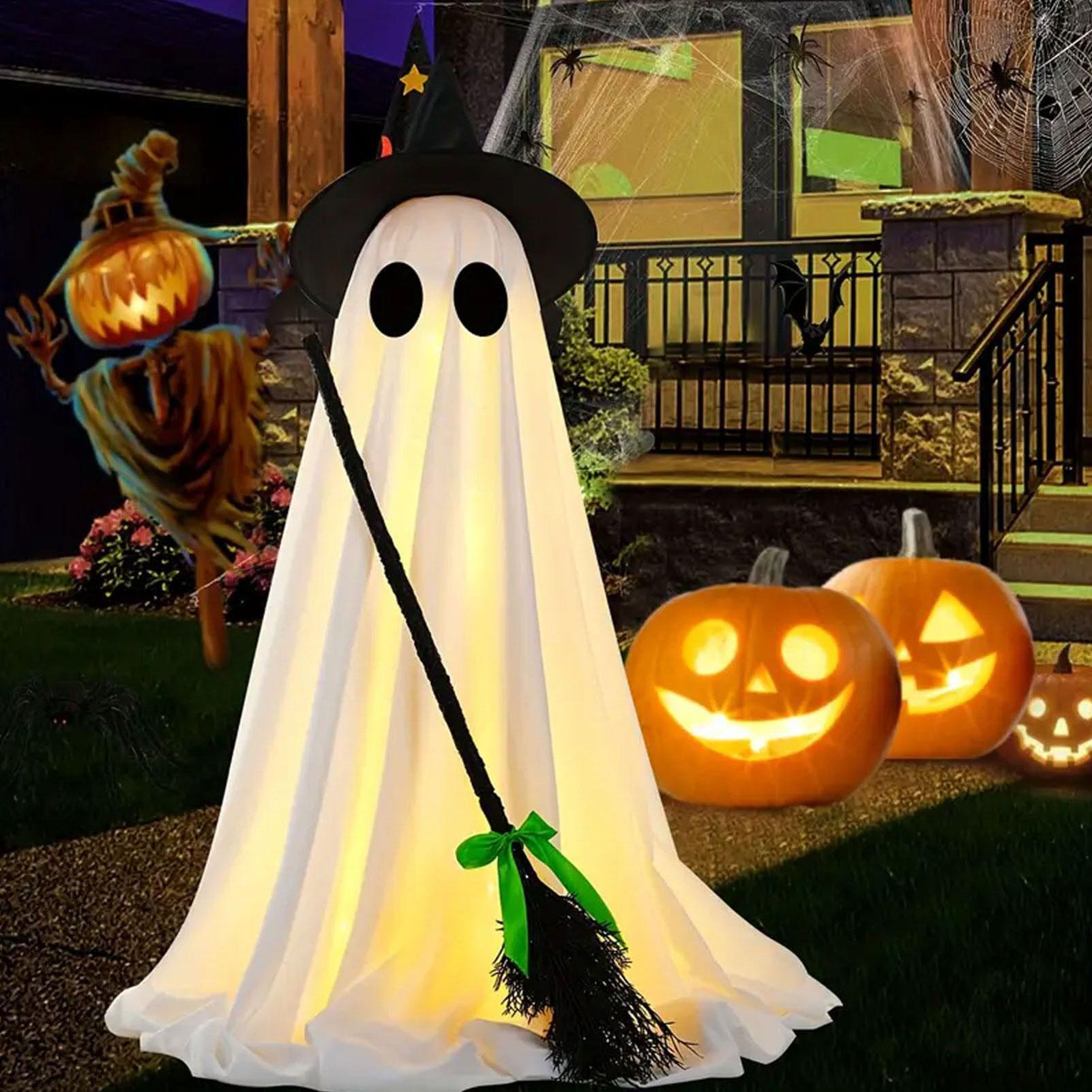 Ilumine decorações fantasmas a - Outdoor Lighting Halloween avaliação e preço