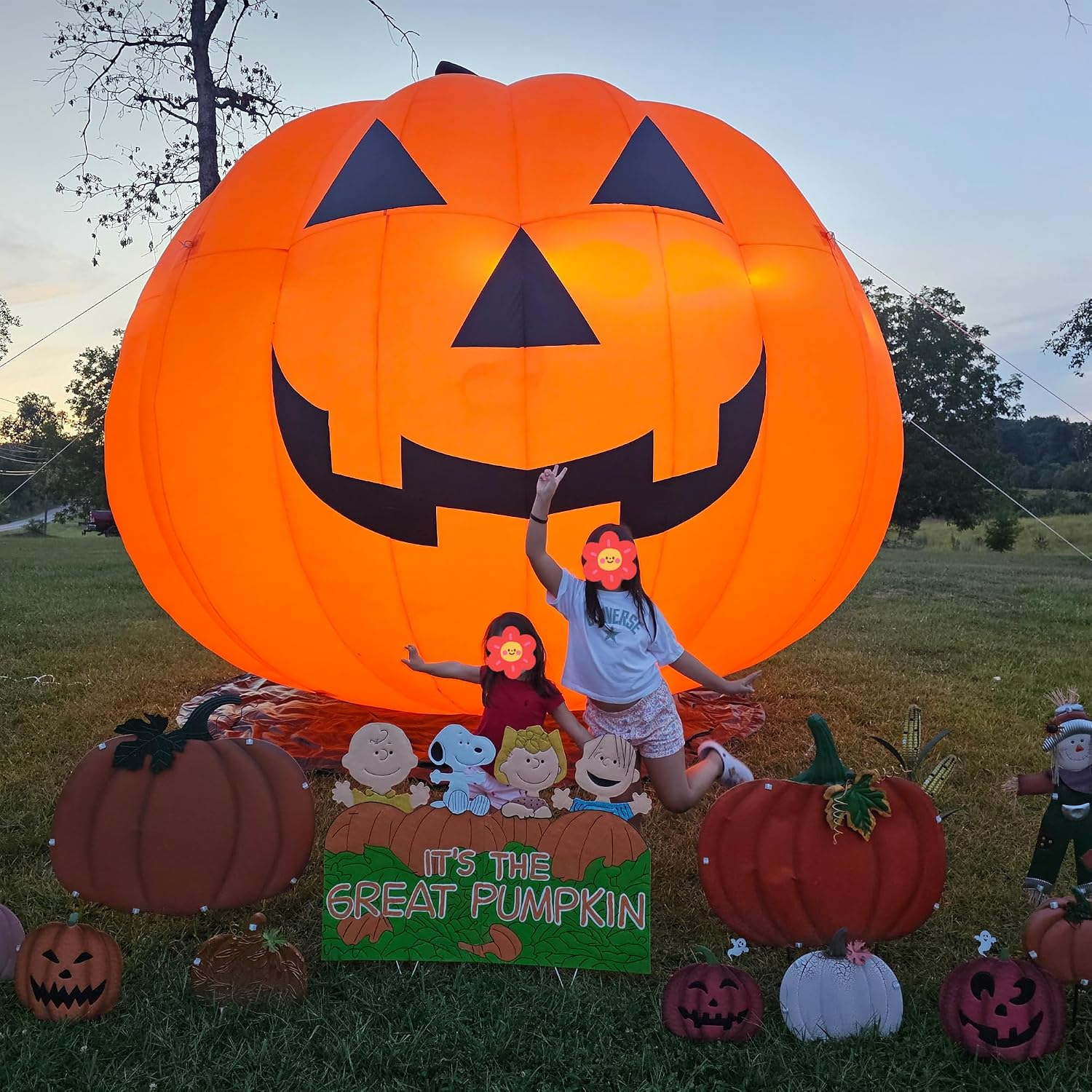 Decorações Infláveis de Abóbor - Outdoor Lighting Halloween avaliação e preço