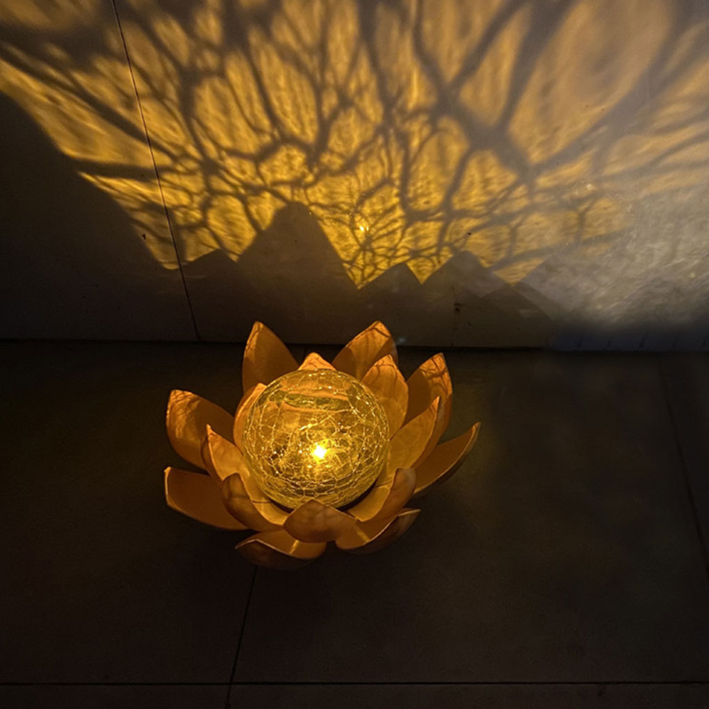 Lotus Shaped Garden Solar Ligh - Outdoor Lighting Halloween avaliação e preço