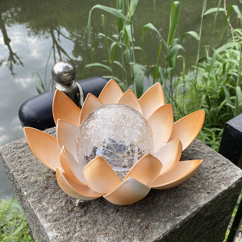 Lotus Shaped Garden Solar Ligh - Outdoor Lighting Halloween avaliação e preço