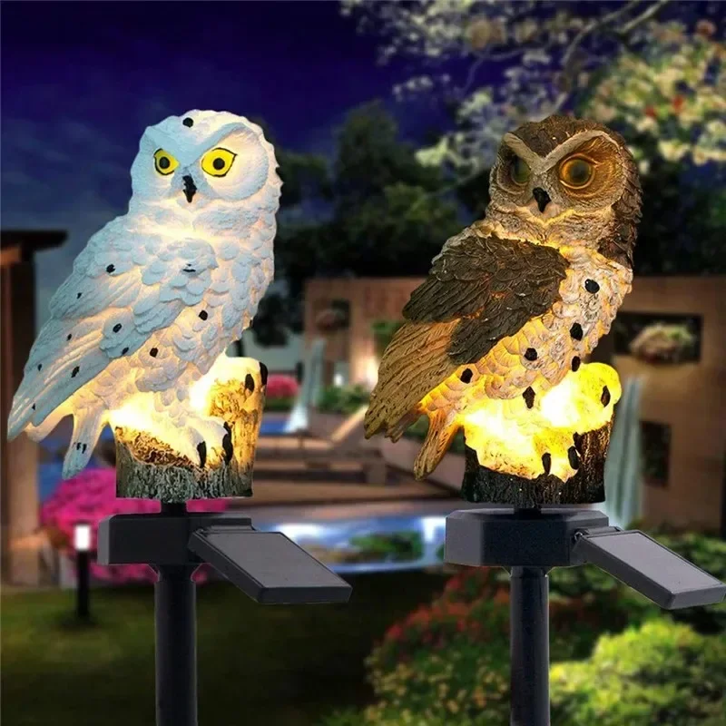 Estátua de Coruja Solar com Lu - Outdoor Lighting Gazebo avaliação e preço
