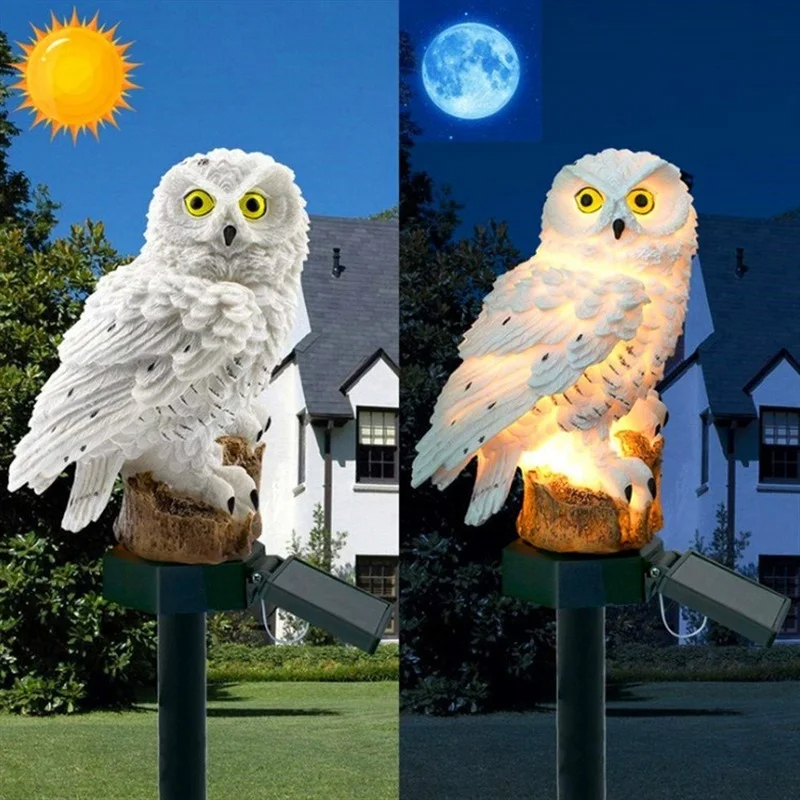 Estátua de Coruja Solar com Lu - Outdoor Lighting Gazebo avaliação e preço