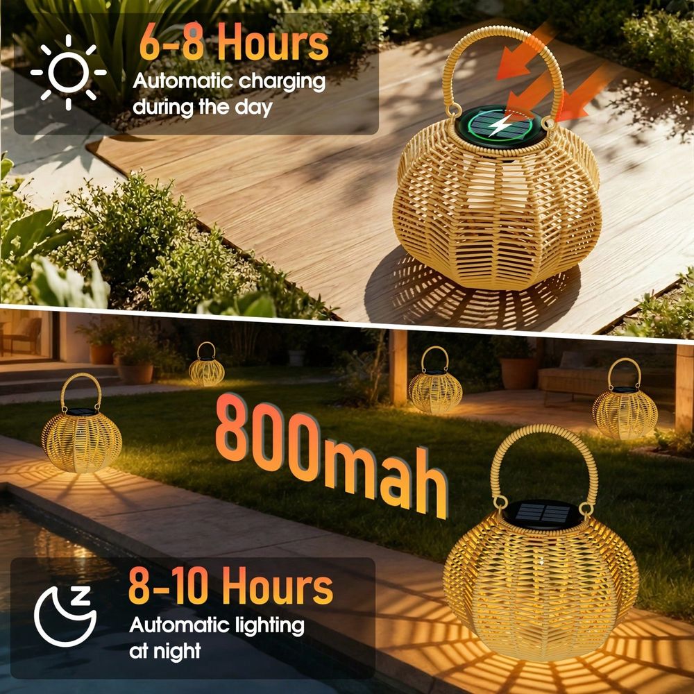 Luz Solar Decorativa de Rattan - Lighting Wedding Outdoor avaliação e preço