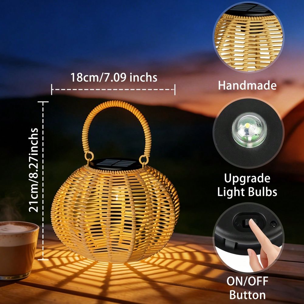 Luz Solar Decorativa de Rattan - Lighting Wedding Outdoor avaliação e preço