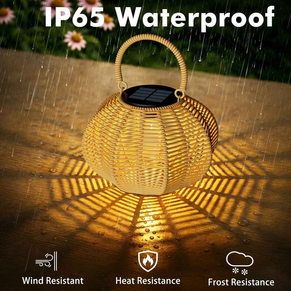 Luz Solar Decorativa de Rattan - Lighting Wedding Outdoor avaliação e preço