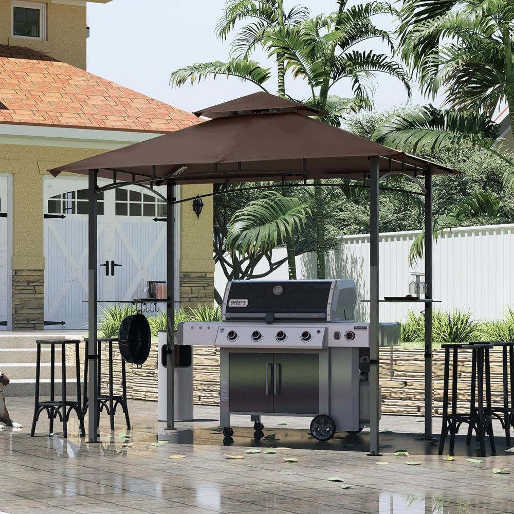 Gazebo para churrasco ao ar li - Outdoor Lighting Gazebo avaliação e preço
