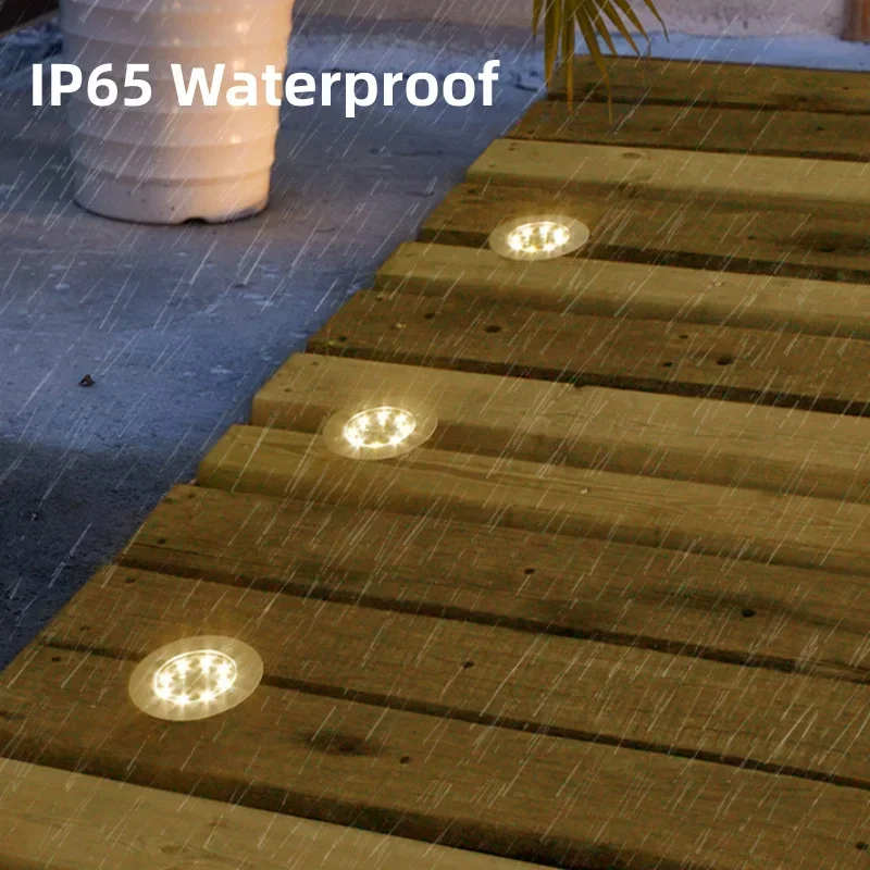 4 pçs led solar luzes do jardi - Deck Step Light avaliação e preço